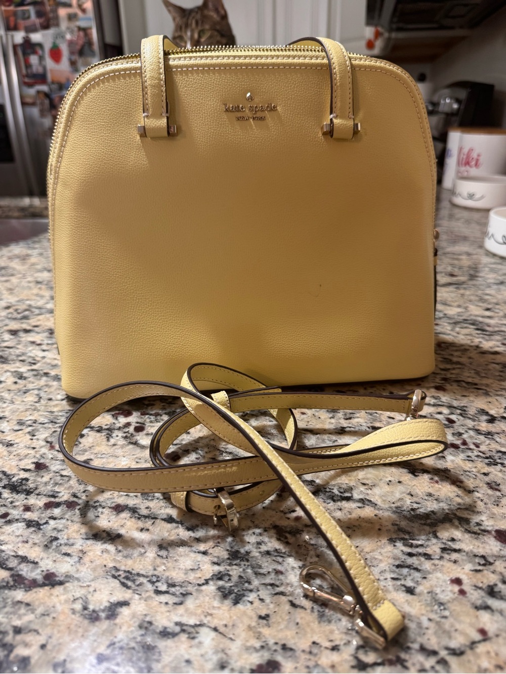 kate spade Yellow Dome Crossbody Satchel